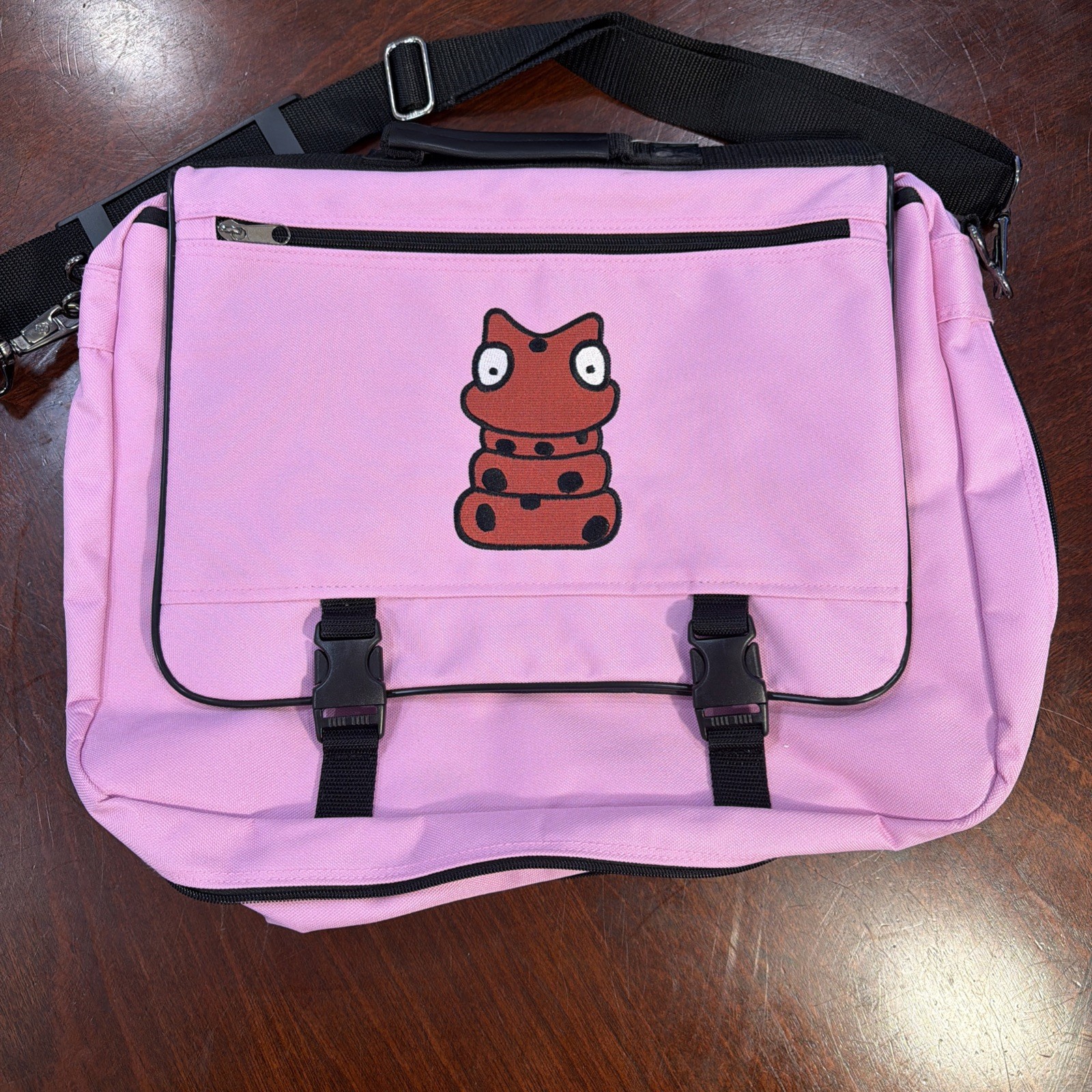 Travel Crossbody Laptop School Bag Pink – See Description