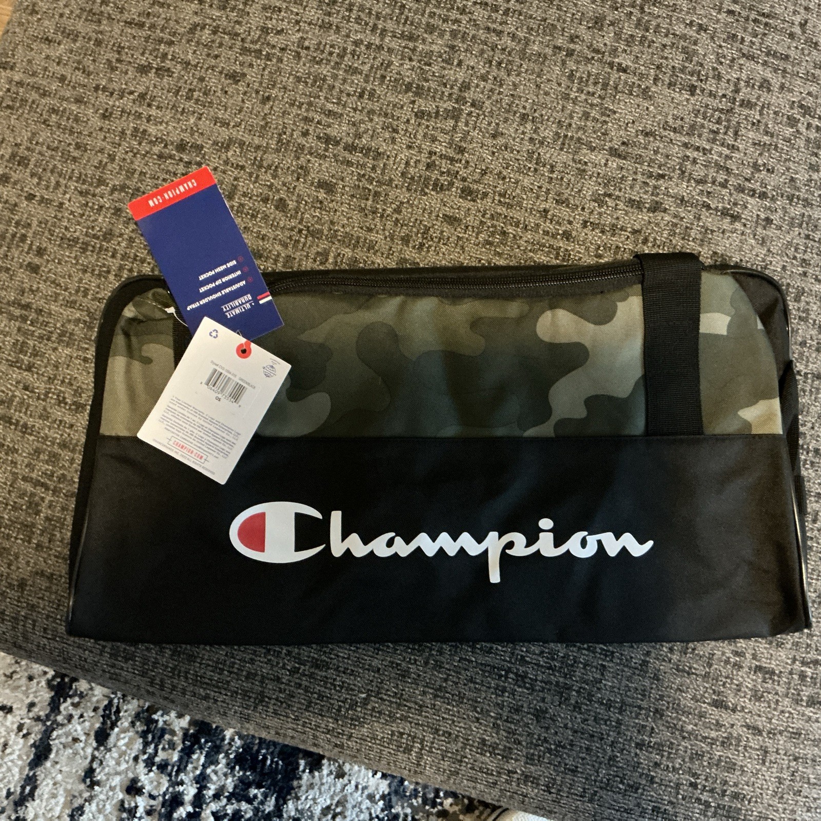 New Champion Duffle Bag Camo Black