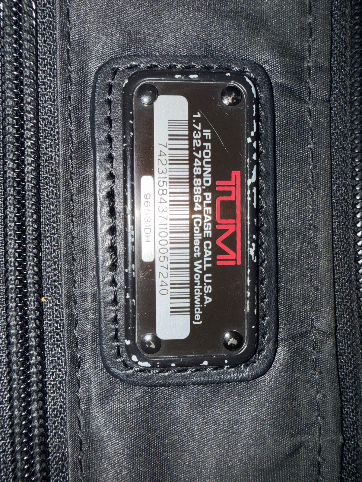 96531DH Tumi Alpha 2 T-Pass Organizer Briefcase in Black Napa Leather Laptop Bag