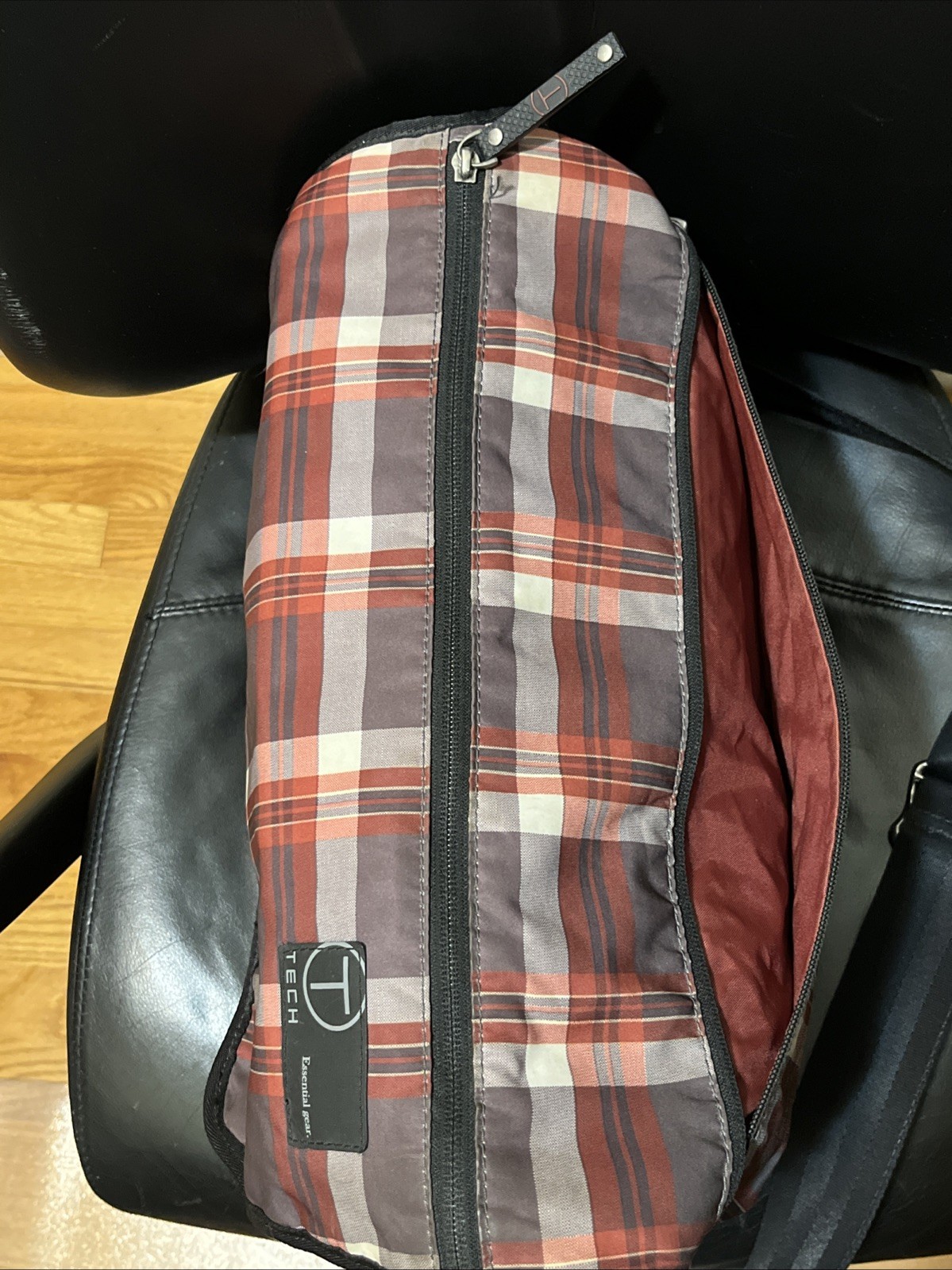 Tumi T-Tech Plaid Nylon Messenger Bag Laptop Bag – Rare!