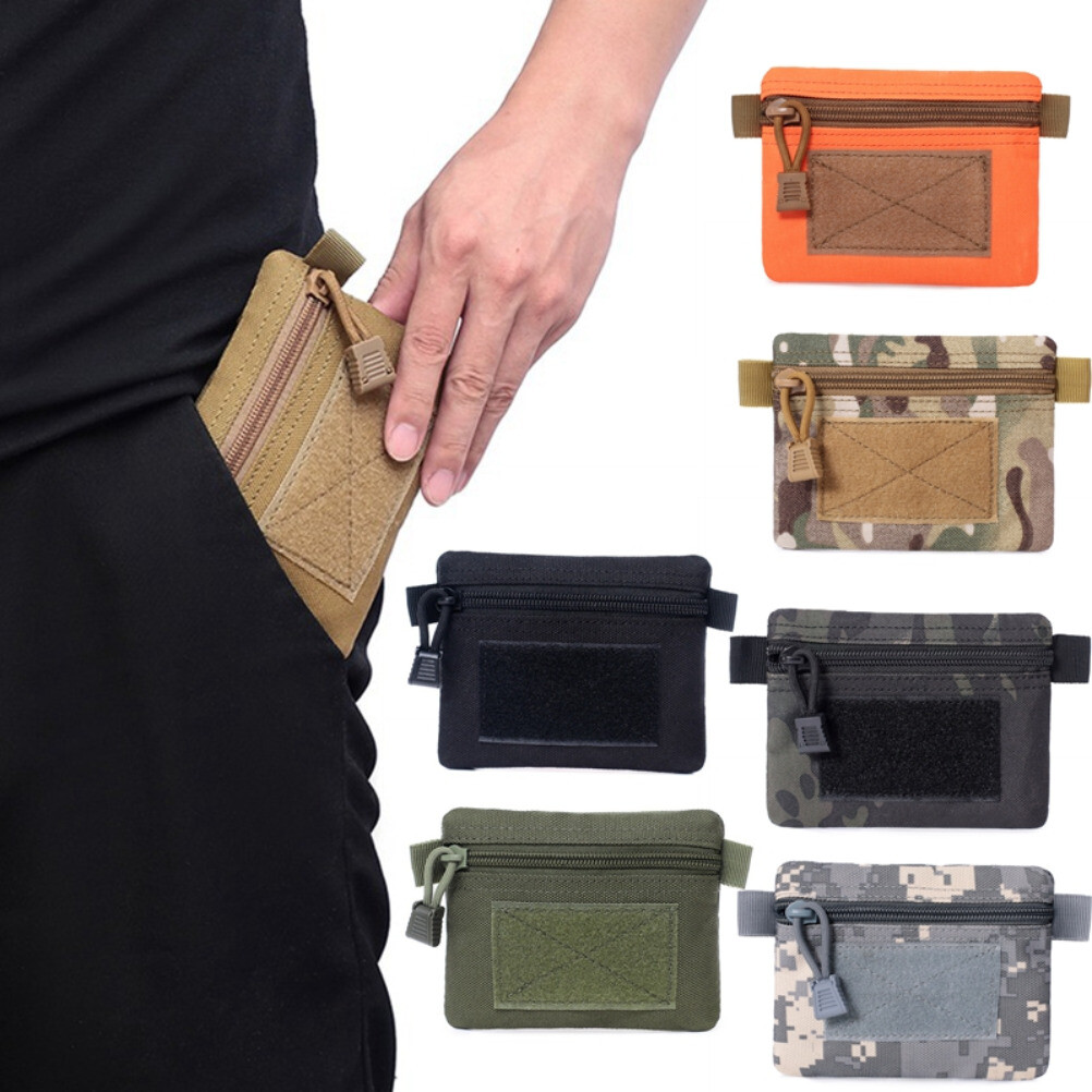 Tactical EDC Pouch Wallet Mini Waist Pack Purses Bag Outdoor Card Holder Pocket
