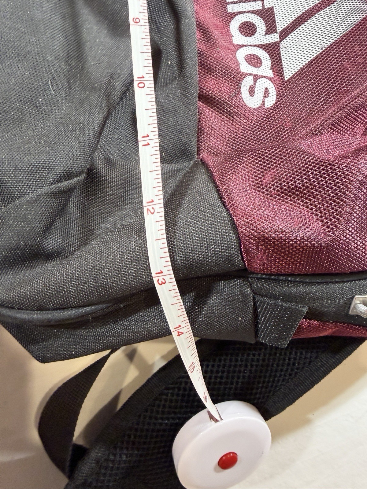 Adidas ClimaCool Maroon & Black Backpack – #40 – Multi-Pocket – Pre-Owned
