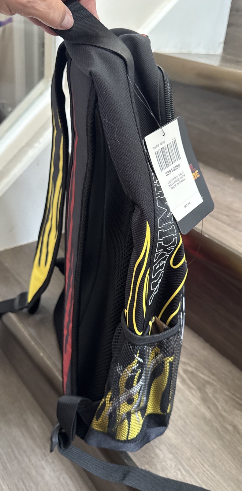 Marvel X-men Deadpool & Wolverine Split Backpack Tech Sleeve Bottle Pockets NEW