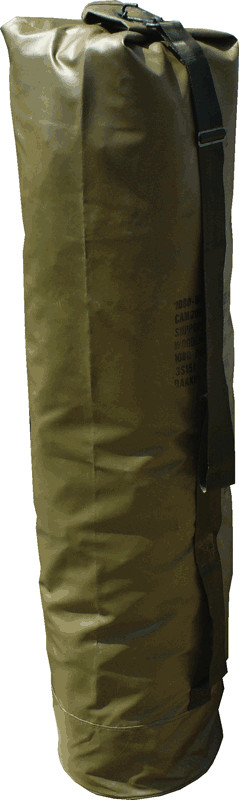 Duffel Bag, Rubberized Vinyl.