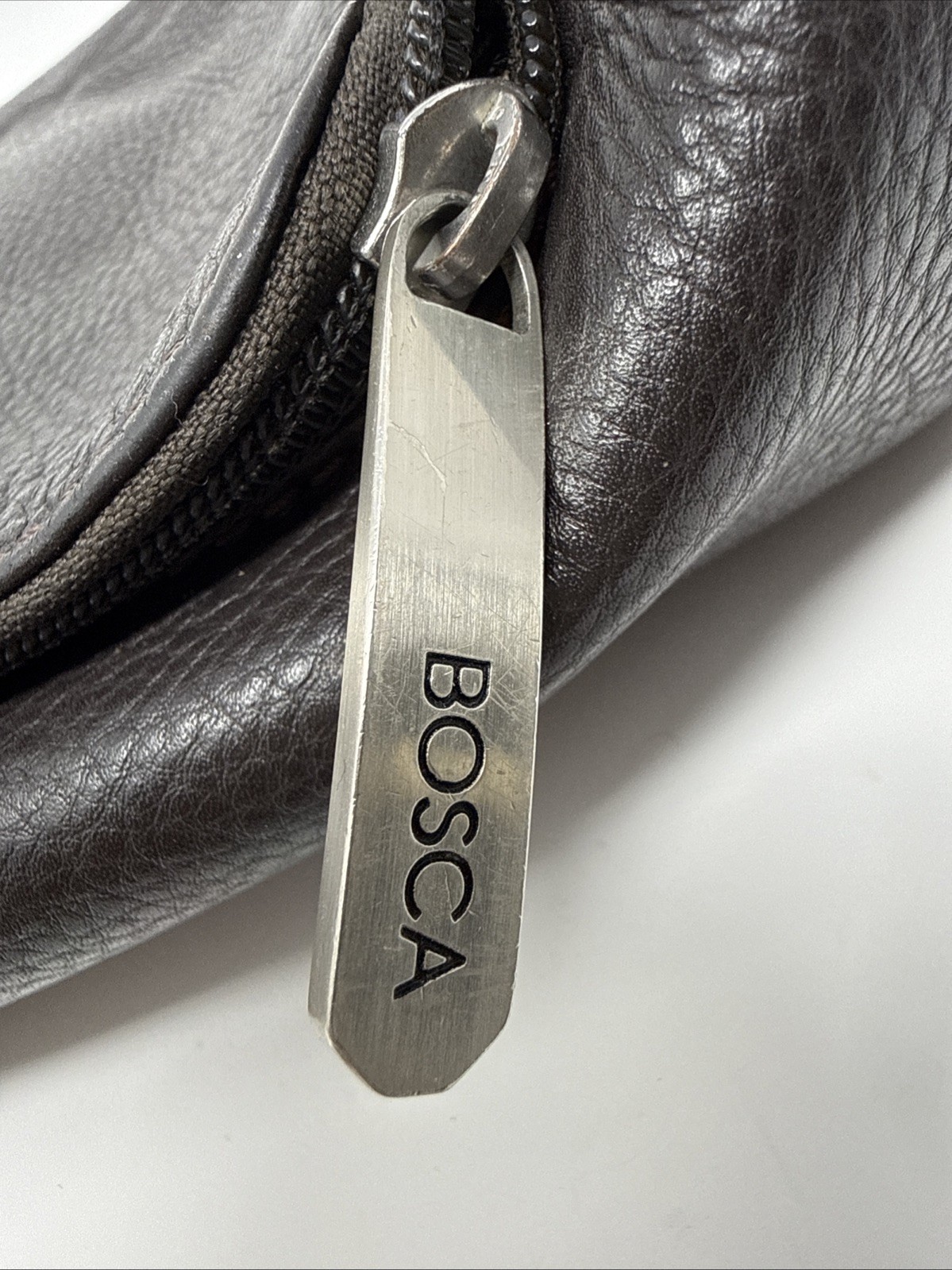 Bosca Utili-Kit Leather Toiletry Bag Vintage *see Photos