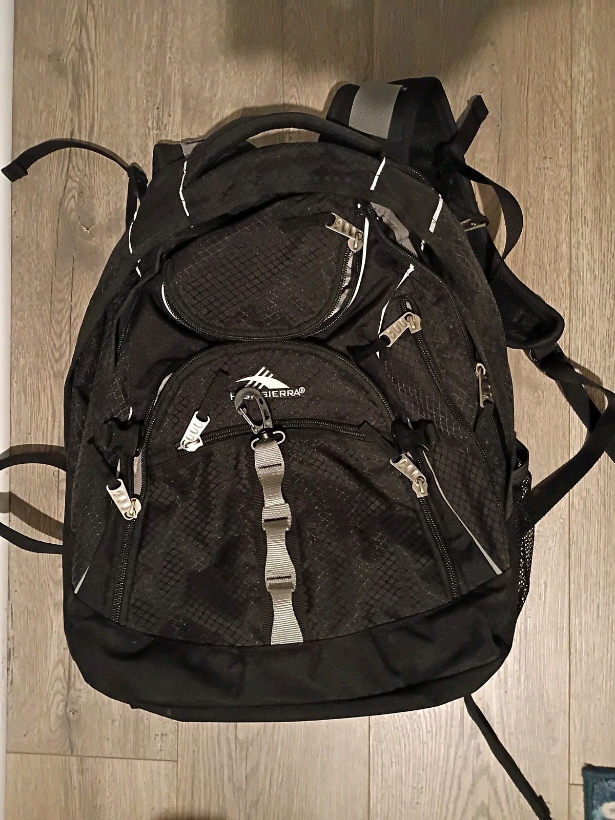 High Sierra Access 2.0 Laptop Backpack, Black,grey One Size Fits All Perf Condo