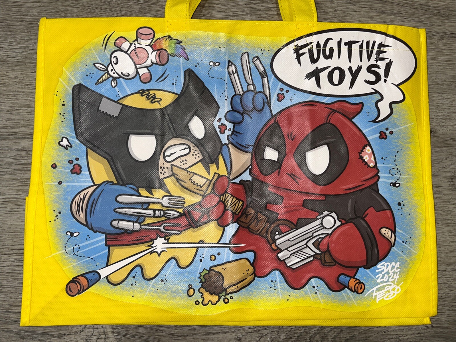 Fugitive Toys Tiny Ghost Soul Mates Tote Bag Deadpool & Wolverine SDCC 2024