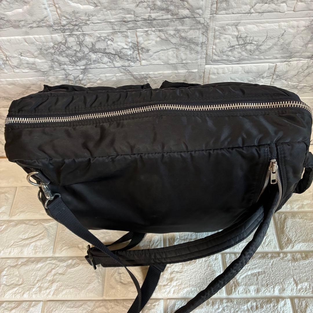 YOSHIDA PORTER Tanker 2Way Business Briefcase Black Nylon Pre-owned Japan