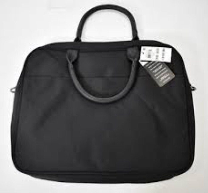 Laptop Bag Briefcase Nylon Black Macys Alfani Luggage Case 15″ x 12″ x 2-1/4″