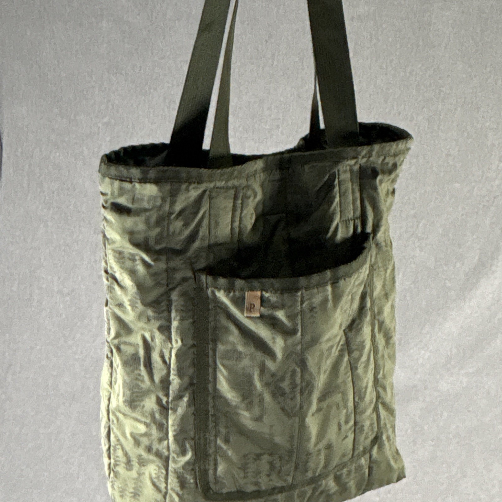 Pendleton Green Tote Bag Snap Closure Shoulder Straps Inner Pockets Solid