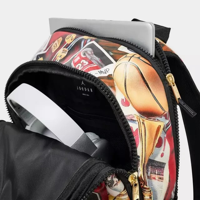 Jordan Jam Borough Backpack🔥New Black School Bookbag Travel Bag MA9220-K90