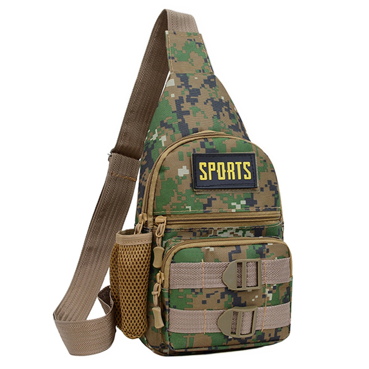 Nylon Fabric Men’S Cross-body Sling Bag Chest Bag Shoulder Bag