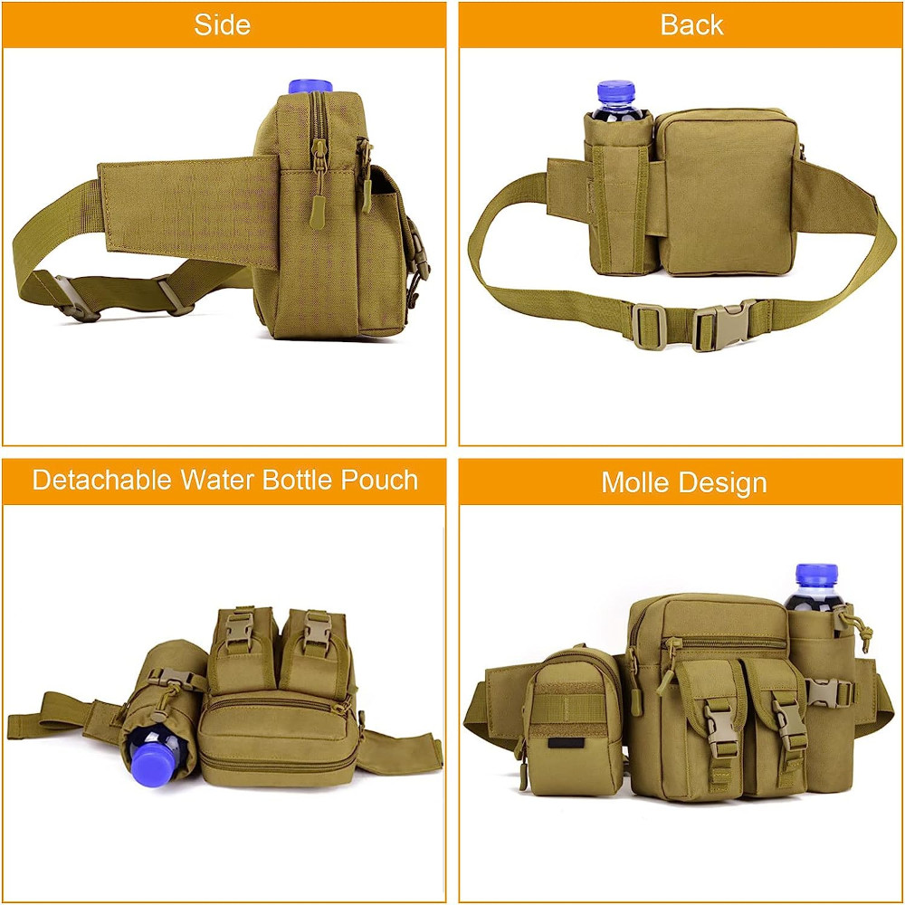 Tactical Waist Pack Portable Fanny Pack Outdoor Hiking Travel Military Waist Bag