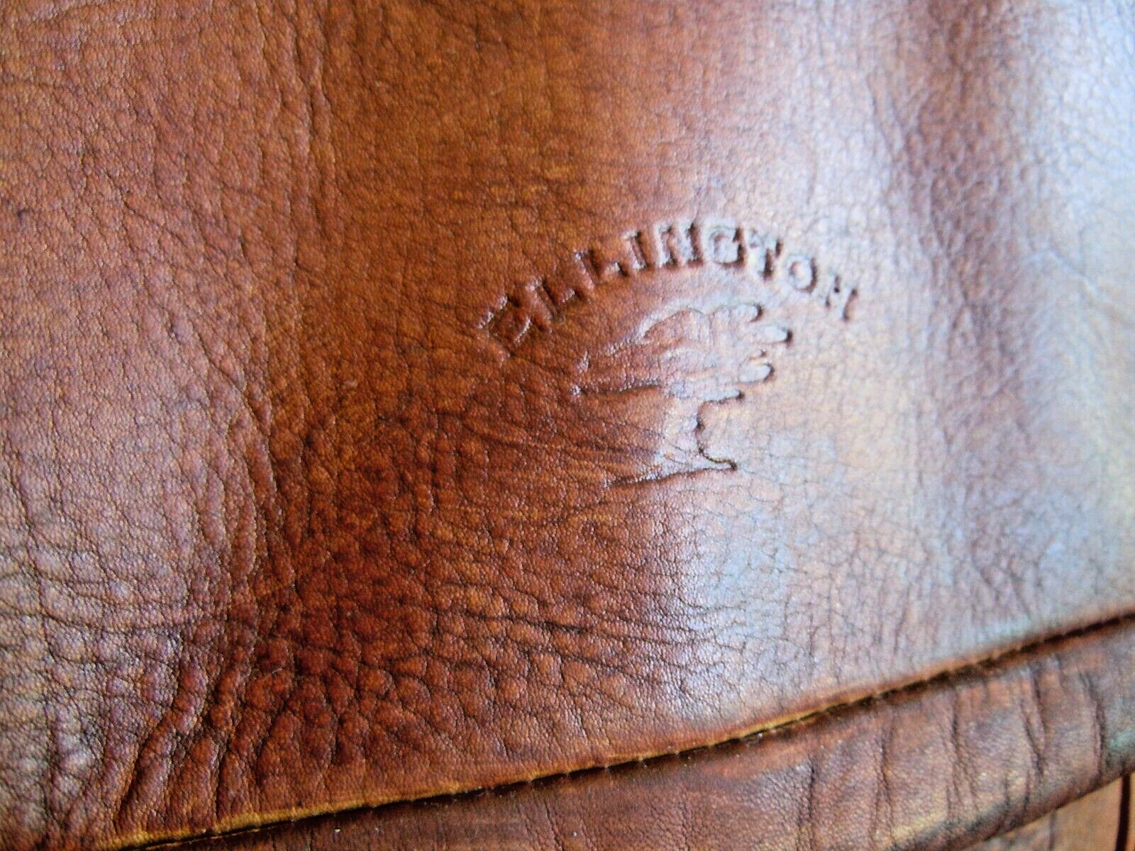 ELLINGTON Vintage Authentic Saddle Brown Leather large Backpack Bag