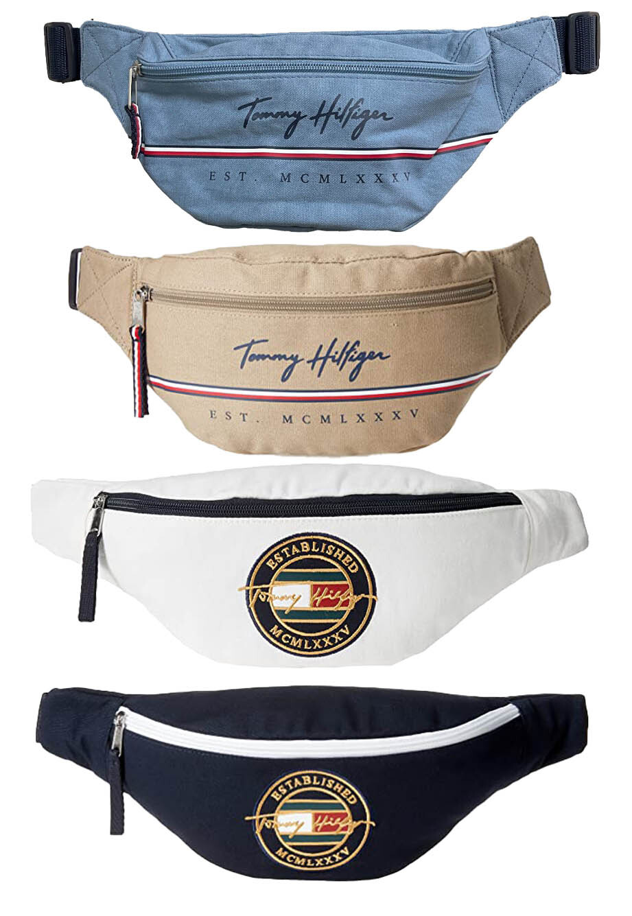 Tommy Hilfiger Fanny Pack CREST SIGNATURE logo Hip Waist Pouch Unisex Travel bag
