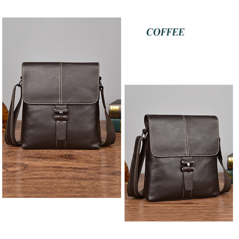 Messenger Bag Vintage Genuine Leather Satchel Crossbody Shoulder Travel Bookbag