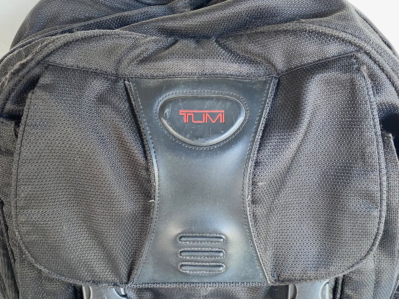 TUMI T2 Laptop Backpack. Ballistic Nylon & Leather