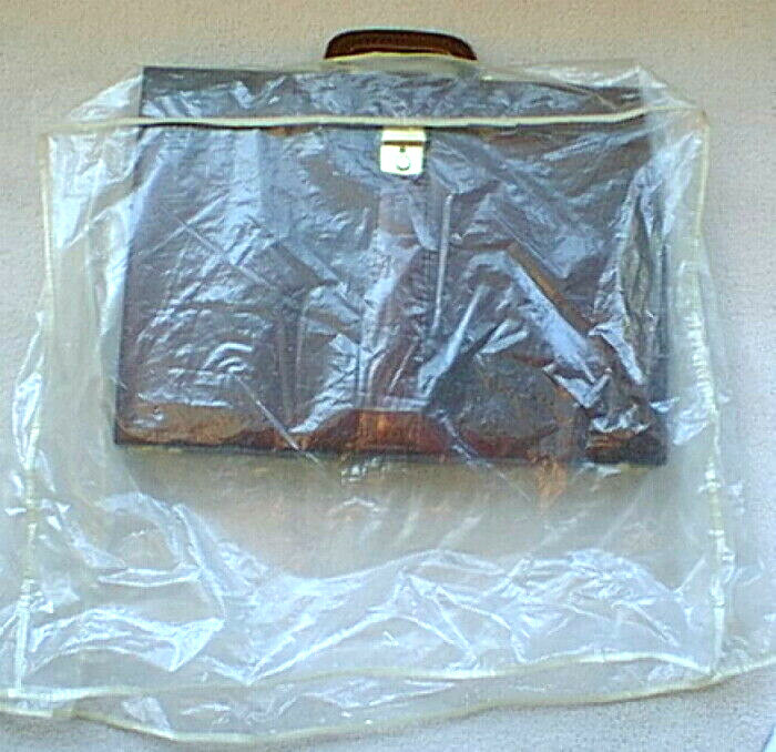 Executive Hard LEATHER Briefcase Burgundy / Wine Made in Spain EXCELLENT Unisex