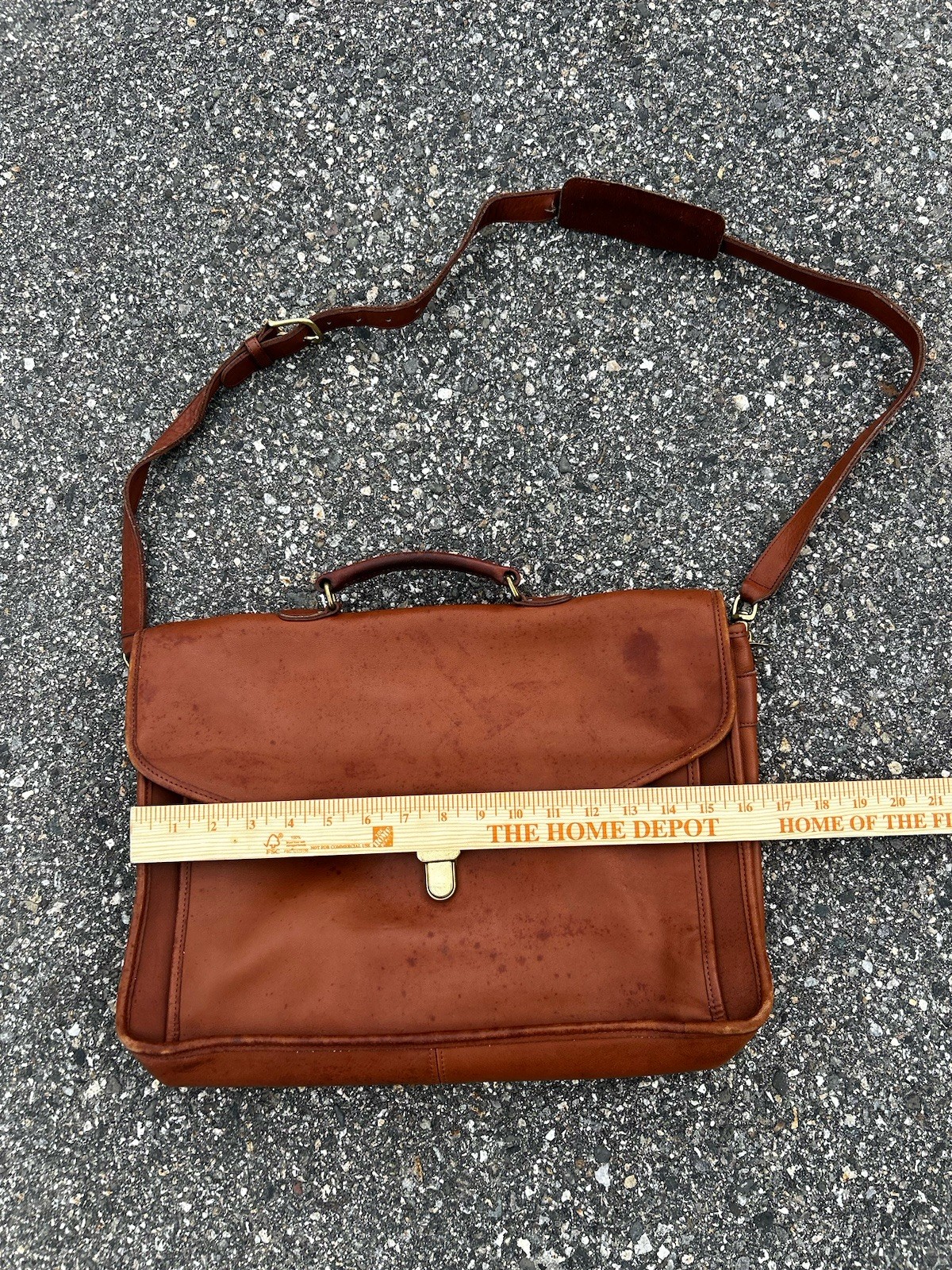 Vintage Coach Morgan Briefcase Style 5267 Tan Leather Brass Hardware