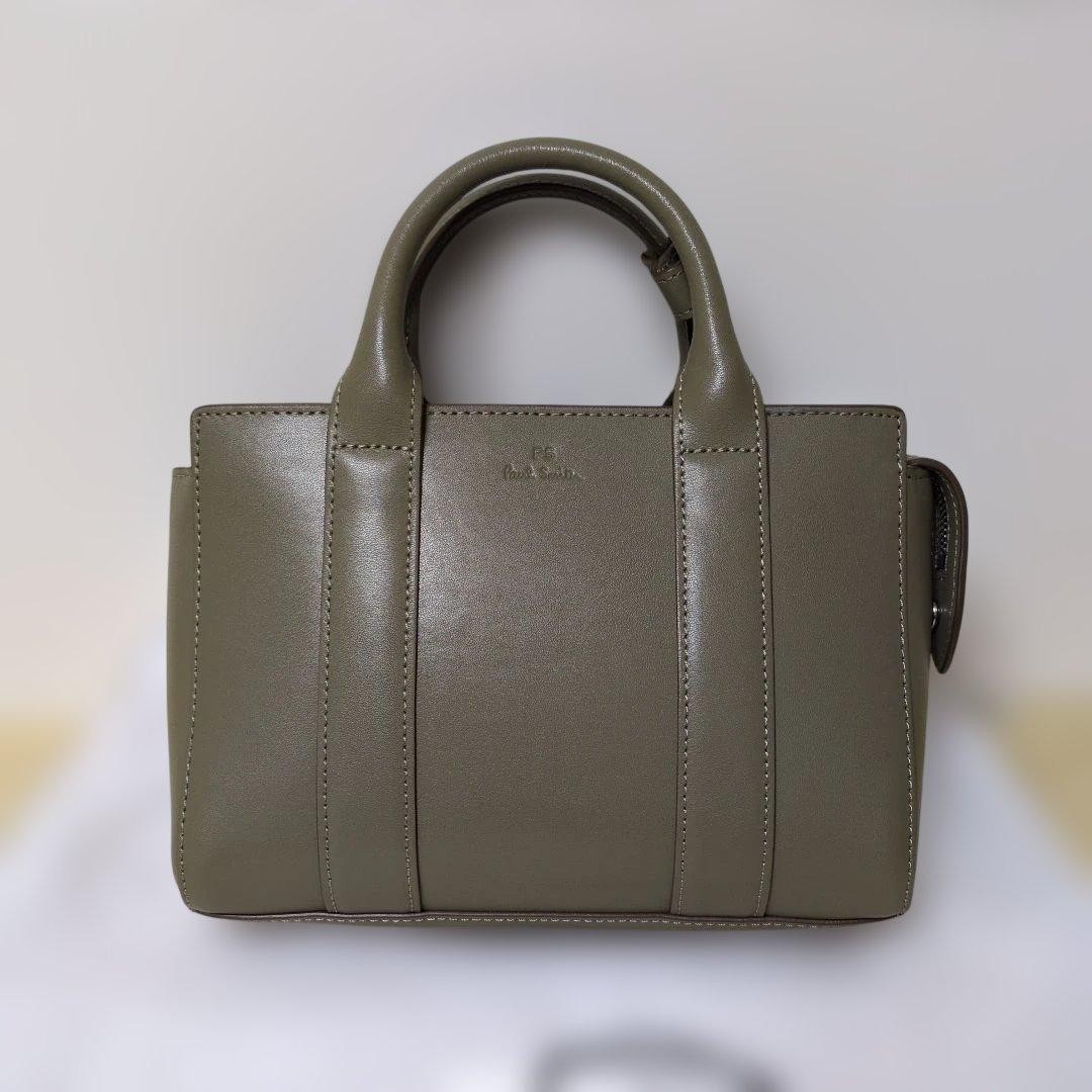 [Extremely Good Condition] Genuine Paul Smith Leather 2way Shoulder Bag