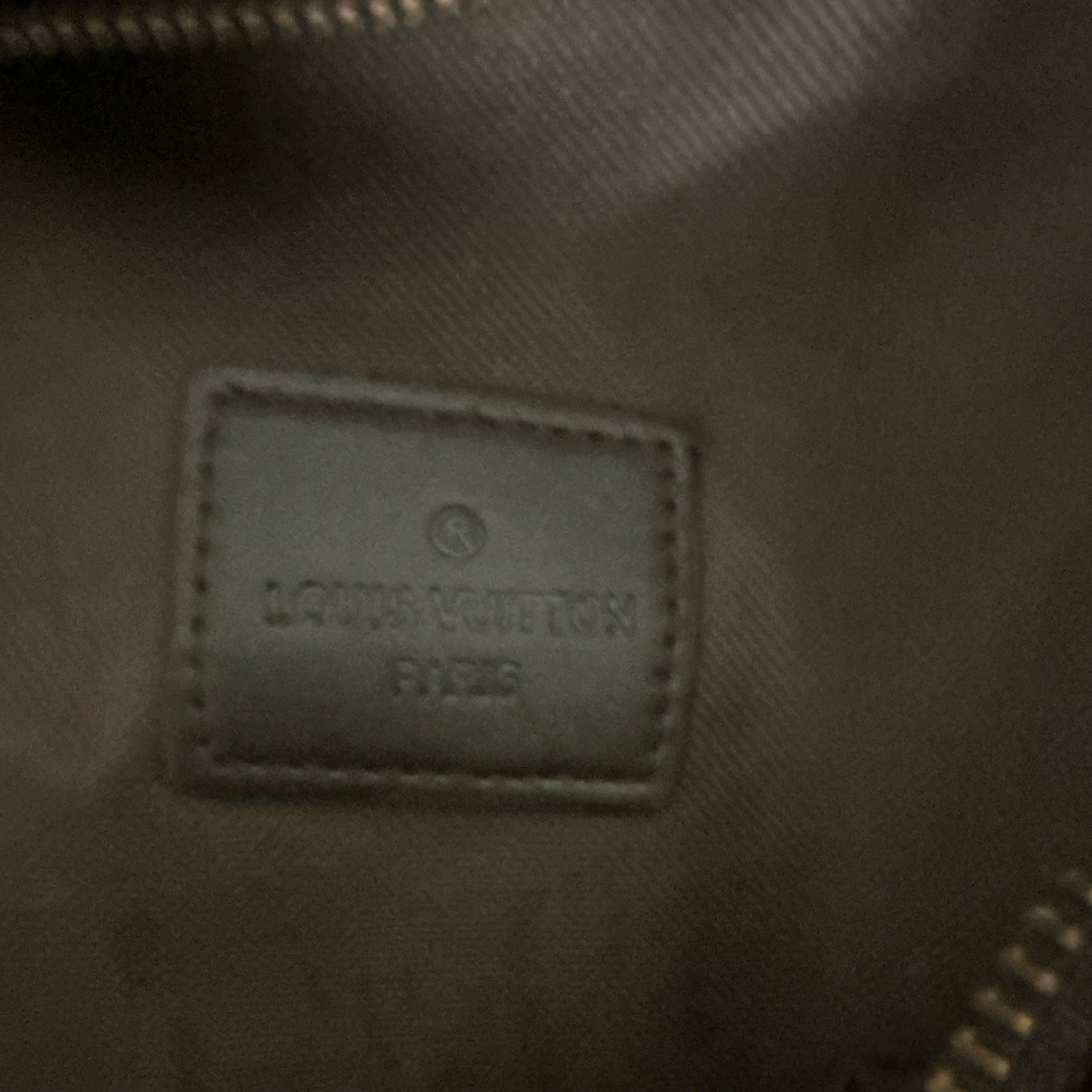 Louis Vuitton Monogram Brown Backpack Bag Zip Closure Men