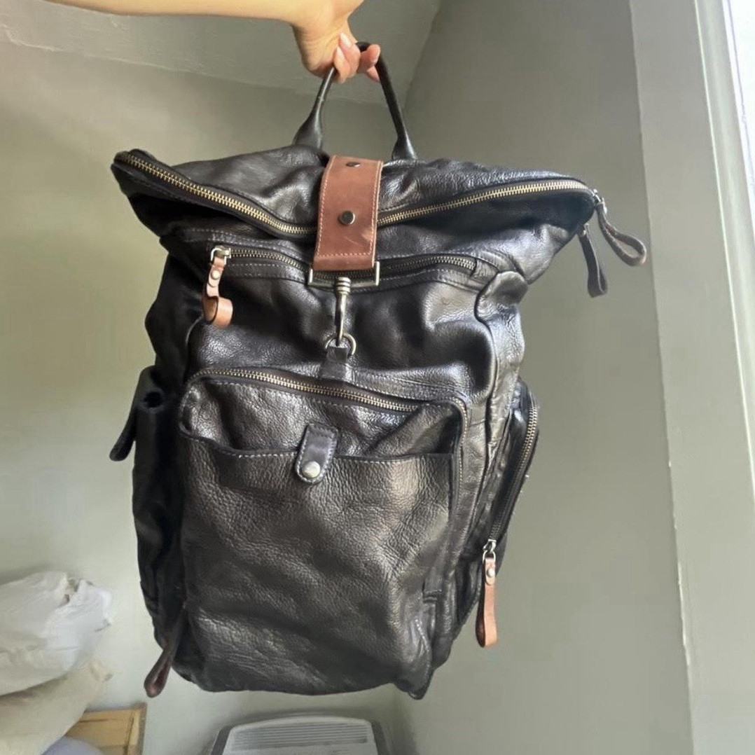 Free People black leather backpack (bought for $228) Excellent condition