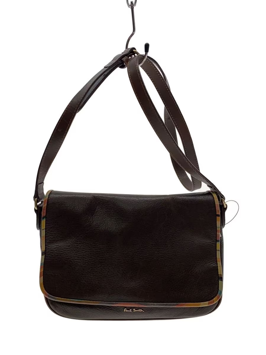 Paul Smith Shoulder Bag Leather BRW Plain