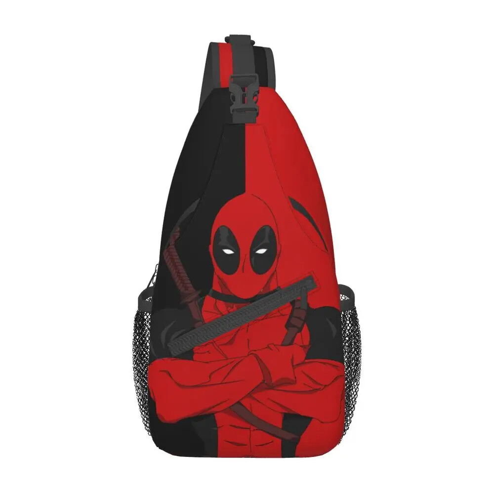 Casual Deadpool&MEN Sling Crossbody Backpack Men Shoulder Chest Bags Traveling