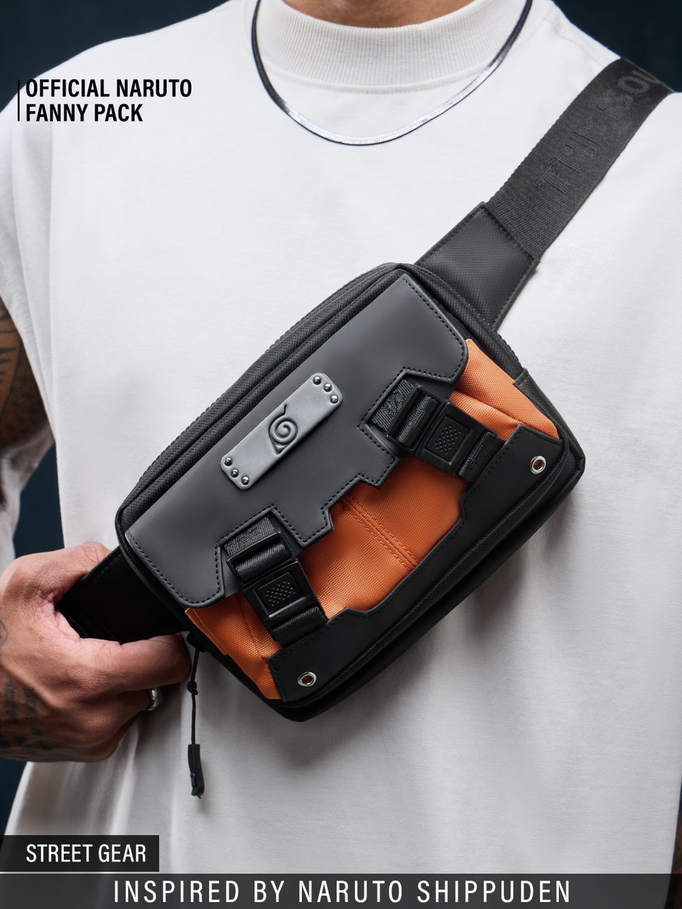 Naruto Shippuden: Shinobi Utility Fanny Pack Crossbody/Waist Bag – Official