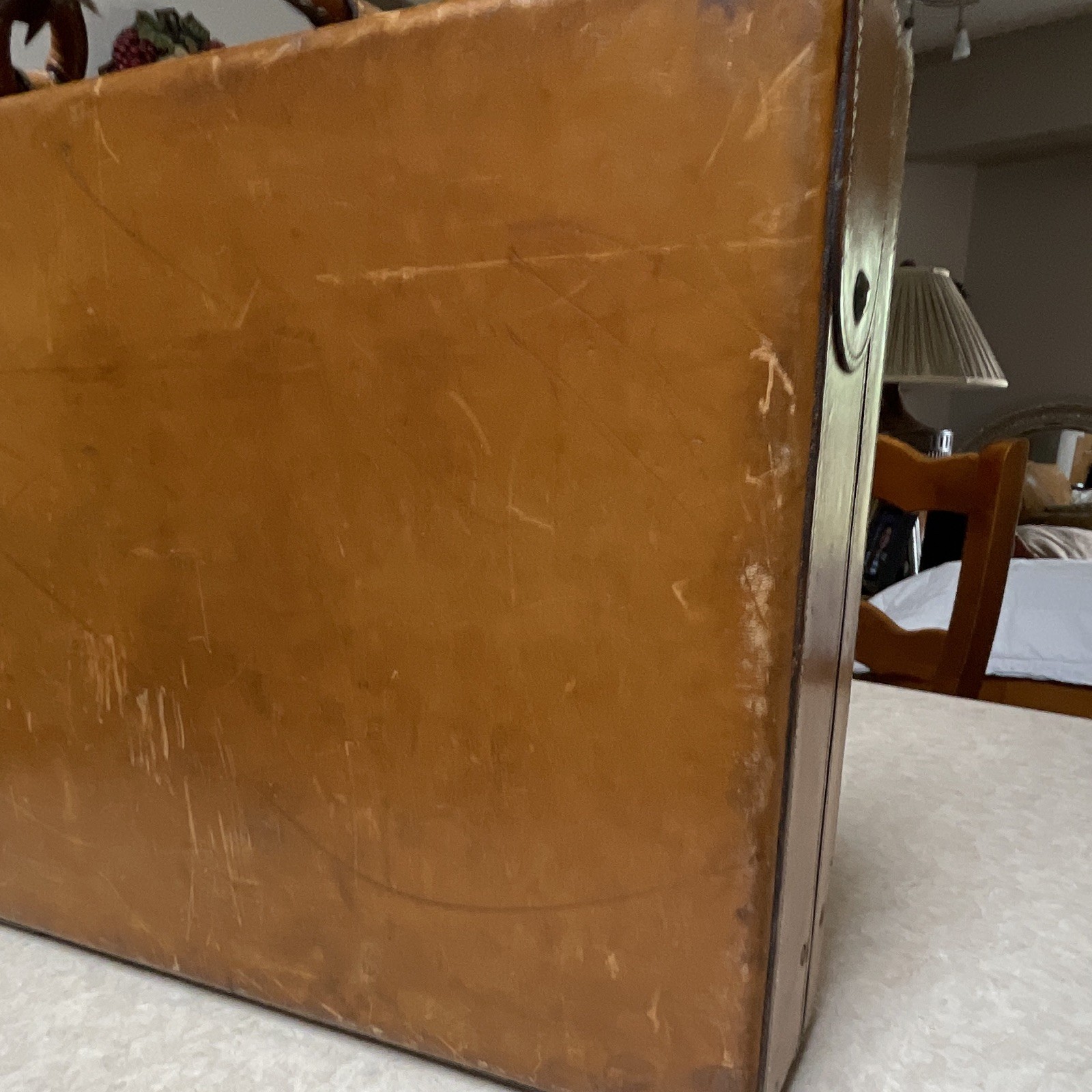 Hartmann Belting Leather Briefcase Tan Attache Case Vintage Luxury Business EUC
