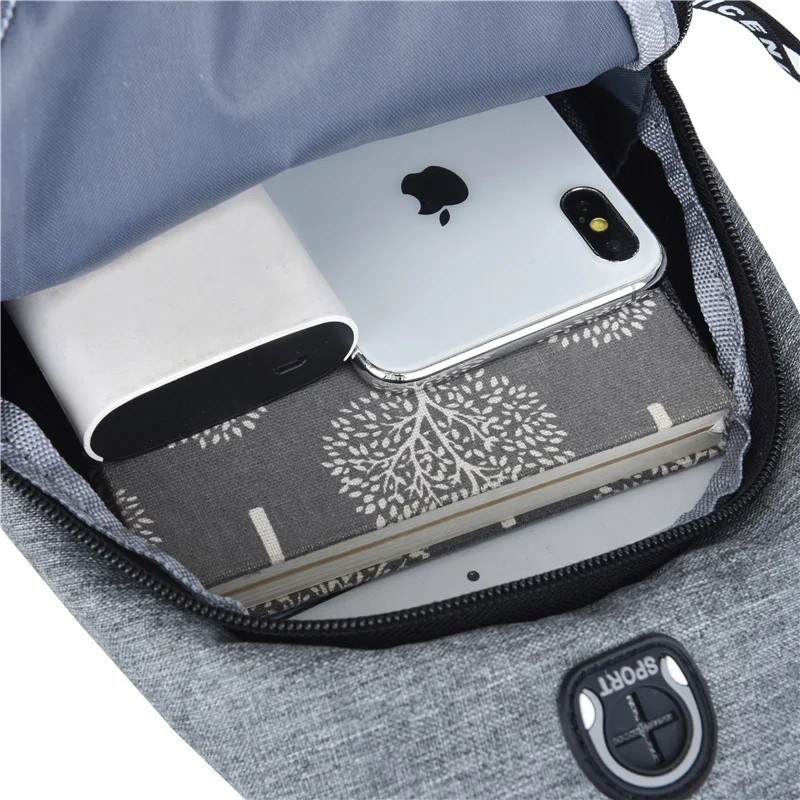 Men Women Sling Bag Chest Fanny Packs Cross Body Travel Sports Shoulder Backpack