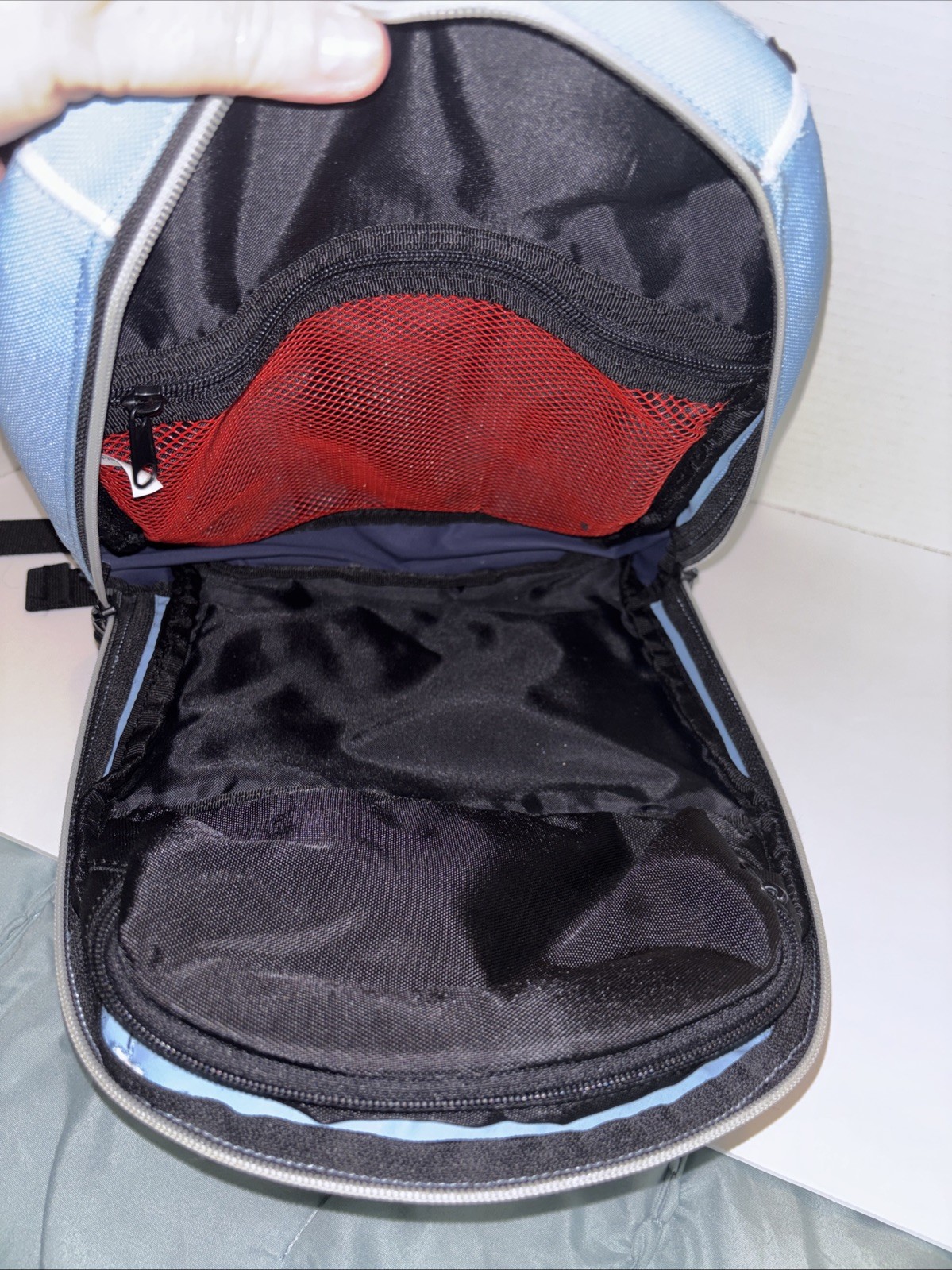 Vintage Fox Racing Men’s Backpack Two Tone Blue Adjustable Strap