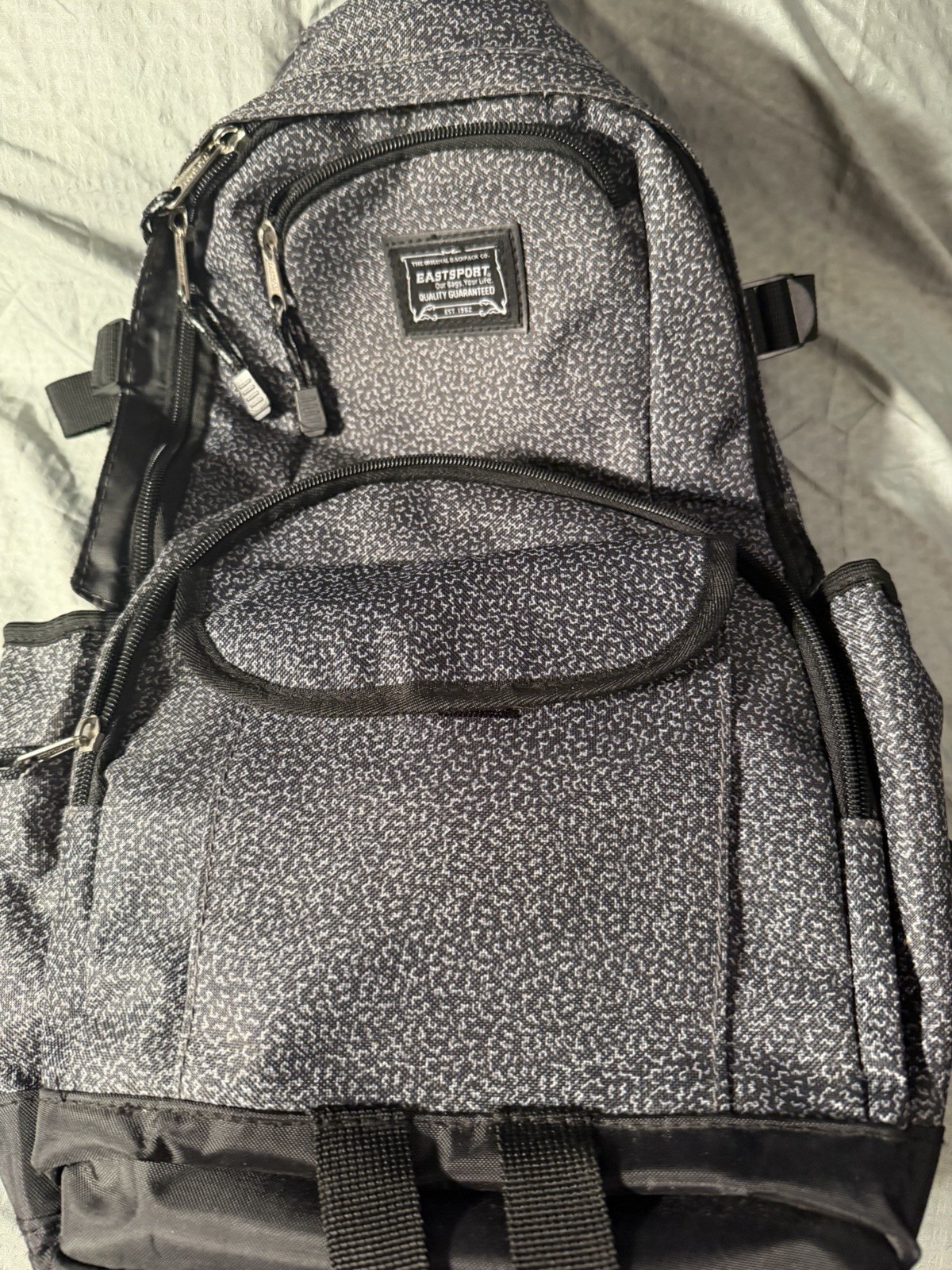Eastsport Heather, Gray Backpack School Travel Laptop Book Bag Multi Pocket