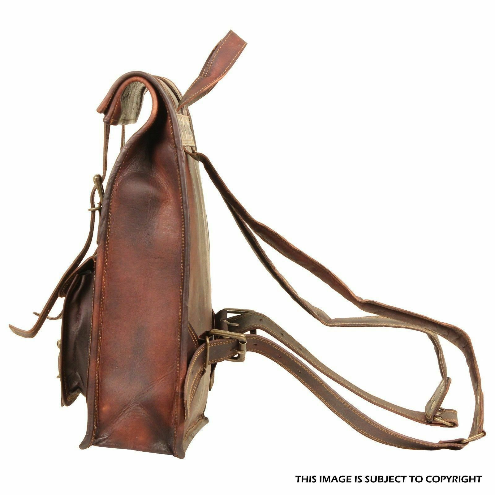 Backpack Leather Vintage Men’s Bag School Travel Shoulder Rucksack Handmade Bag