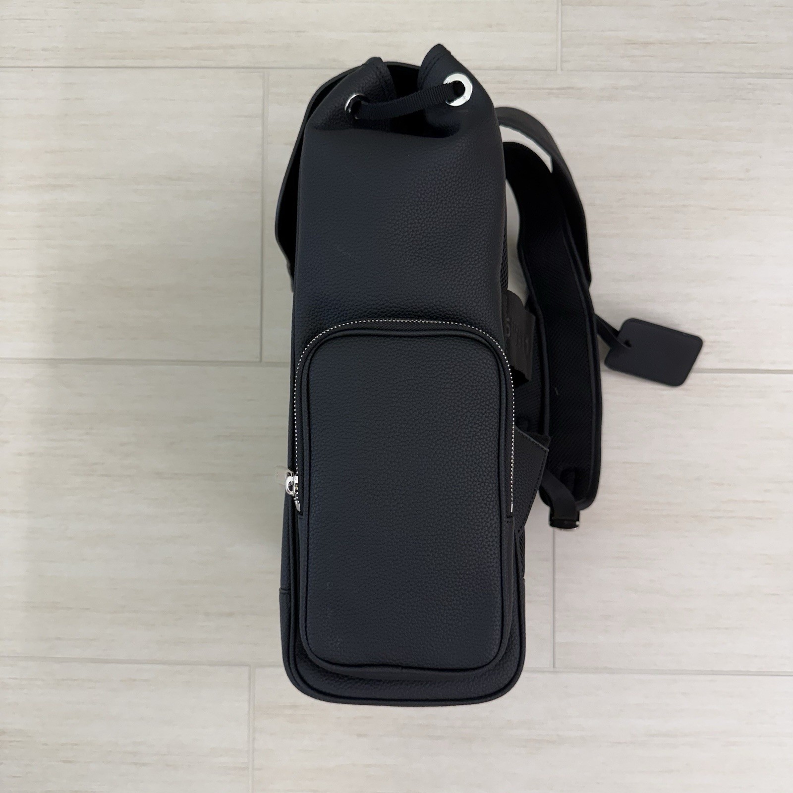 Rimowa Black Leather Backpack Travel Bag Unisex