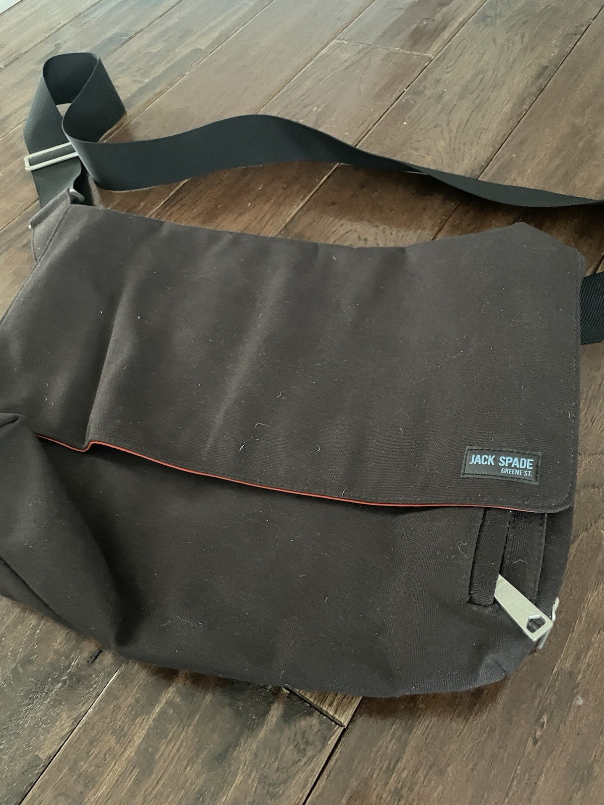 JACK SPADE Greene St Messenger Day BAG Crossbody CANVAS Nylon Lined
