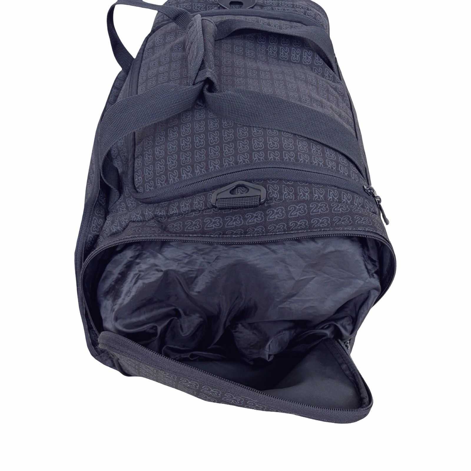 Jordan Monogram 23 Duffel Bag Black Retro Vintage Gym Travel Shoulder Jumpman