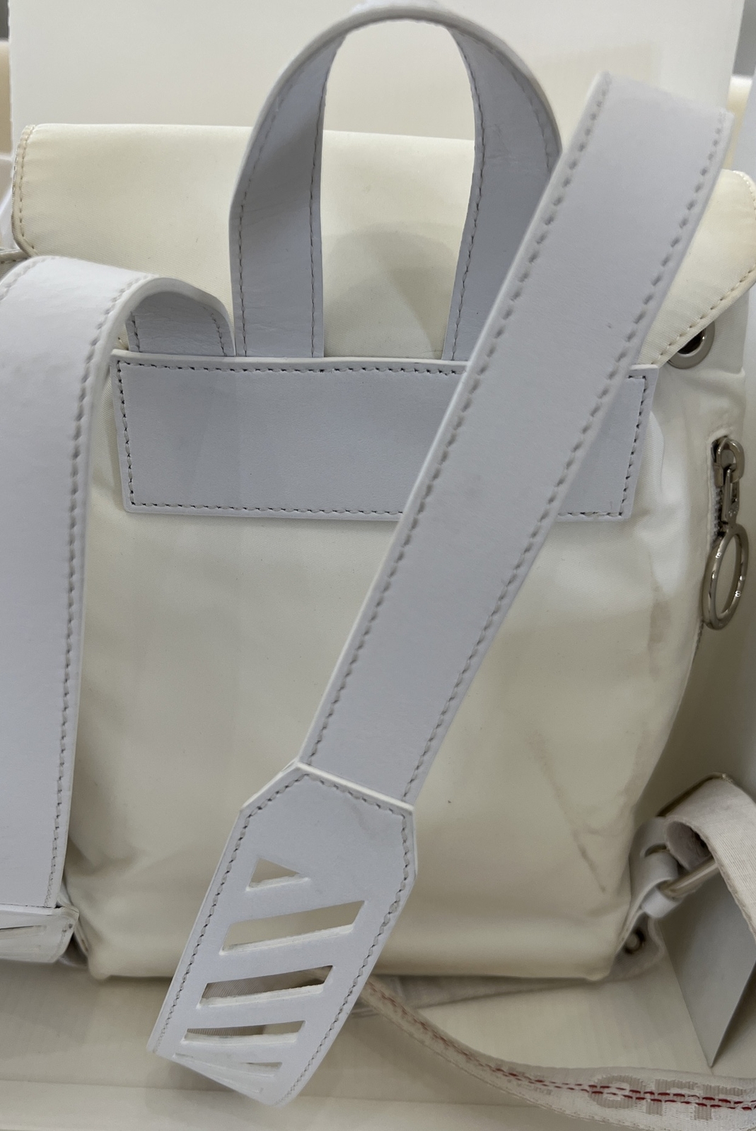 OFF White BACKPACK Virgil Abloh Work Wear White Ivory Women