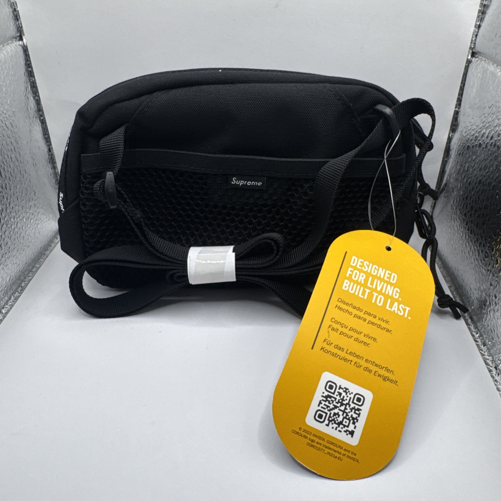 NWT Supreme 3M Mini Side Strap Bag Black Pockets Logo (FW24)