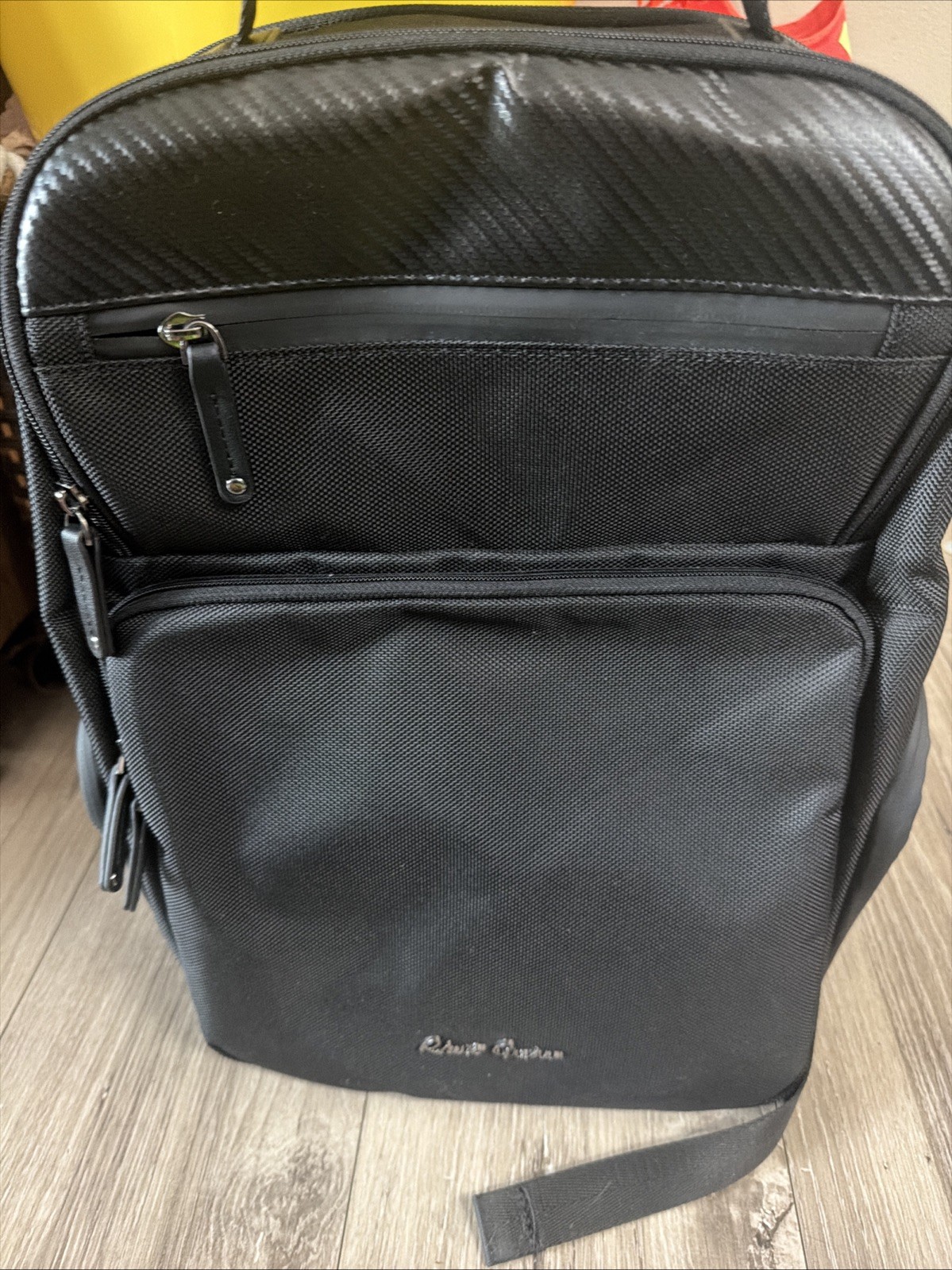 Robert Graham Cache L Series Backpack Black Laptop Travel Work Bag NWOT MSRP$228