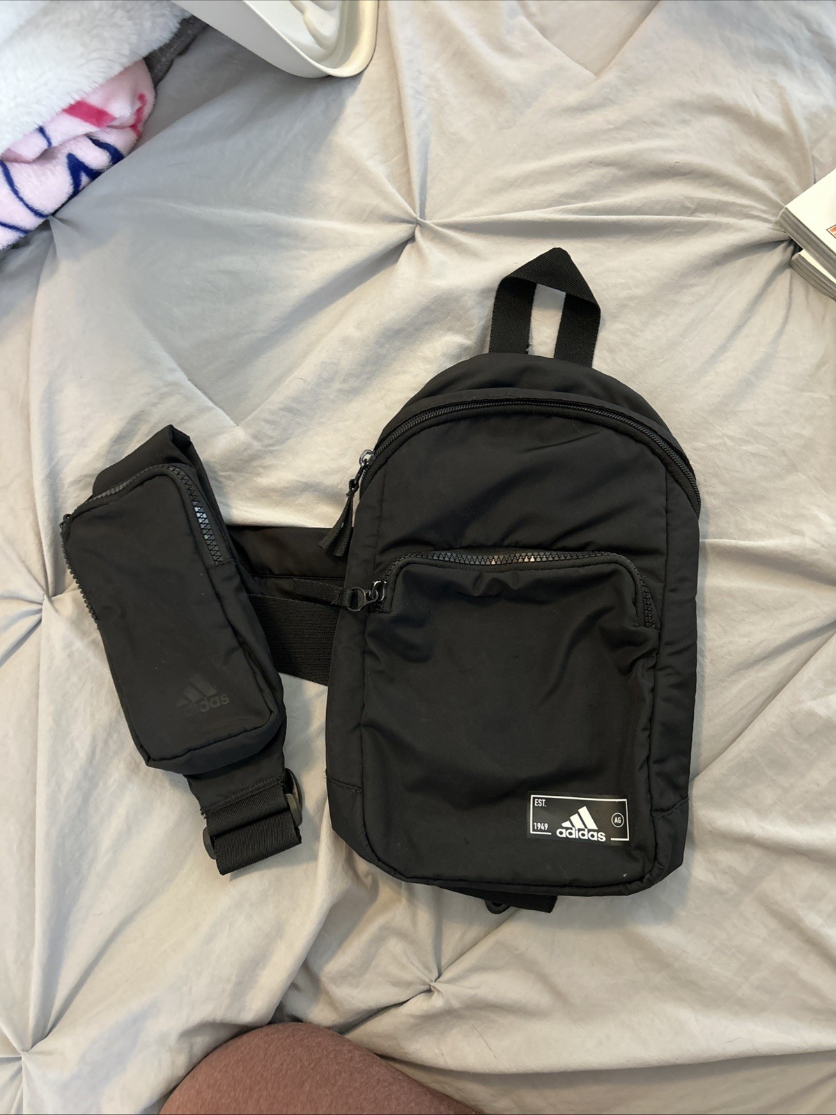 ADIDAS ESSENTIAL 2 SLING CROSSBODY BAG BLACK
