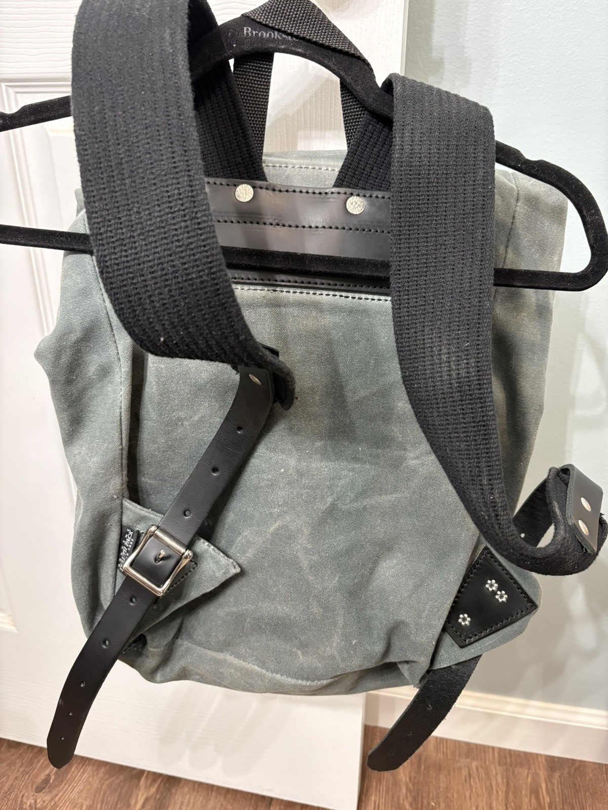 Duluth Pack Roll Top Scout Backpack Canvas Leather Grey Unisex Minn Rucksack