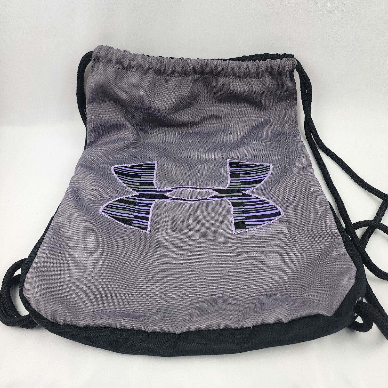 Under Armour Purple sackpack drawstring backpack with drawstring holder Gray