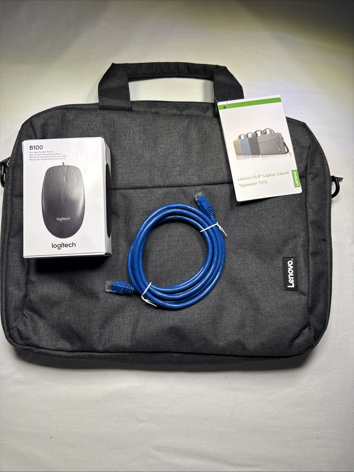 Lenovo 15.6 Casual Top Loader T210 With Mouse And Cable No Strap