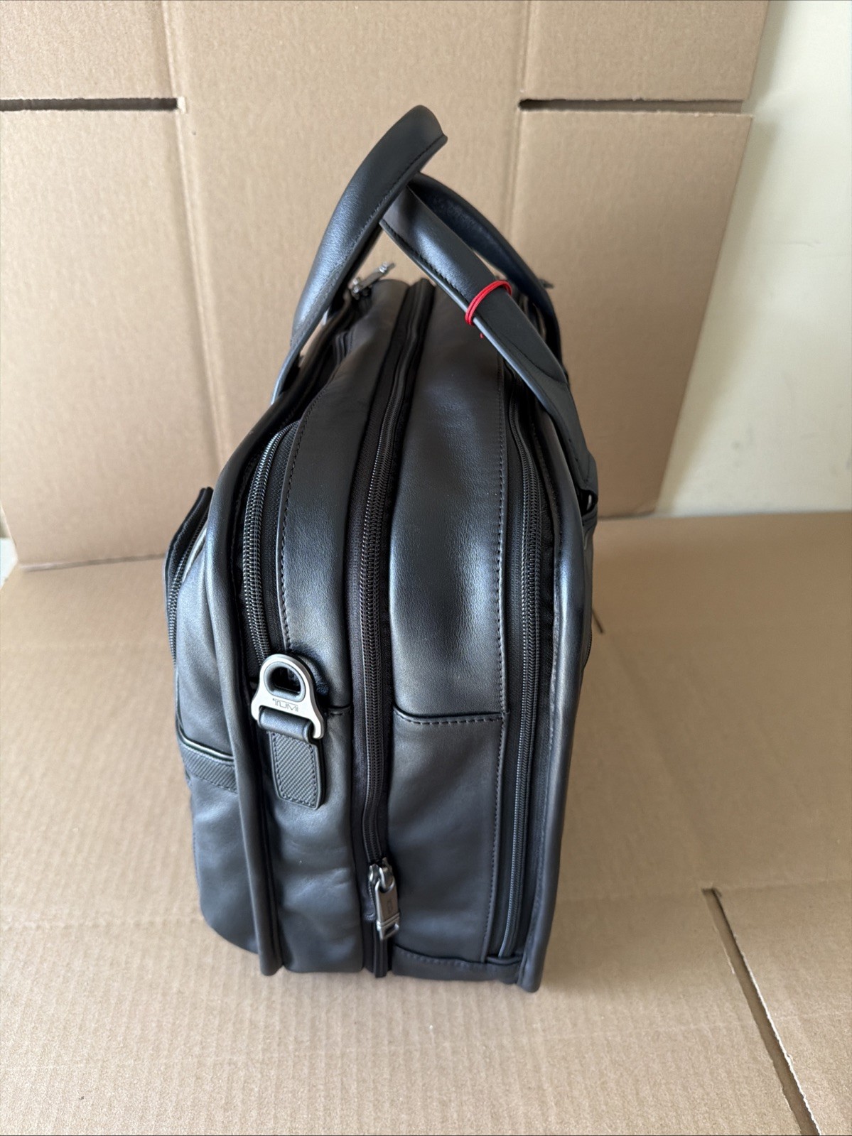 TUMI Alpha 3 Expandable Organizer Laptop Briefcase Leather 117231 1041 9603141