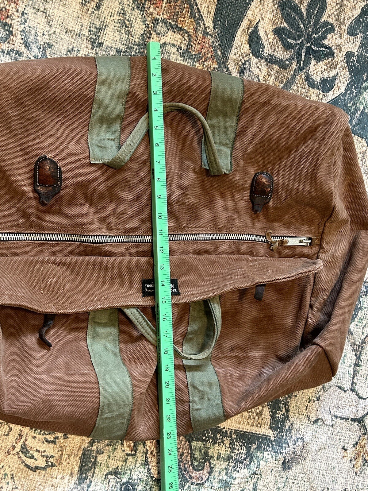 Escape From The Ordinary Heavy Canvas Duffle Bag Norm Thompson Portland OR