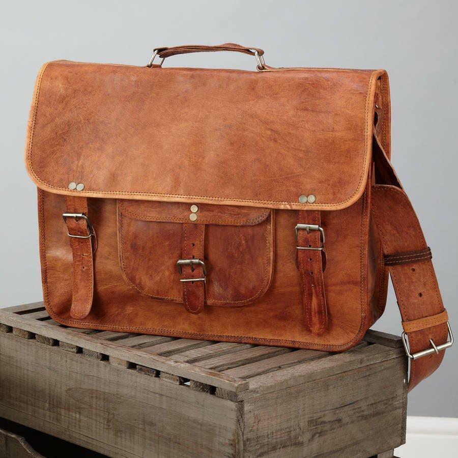 Women’s Leather Messenger Women Shoulder Laptop Briefcase Women Work Satchel Bag