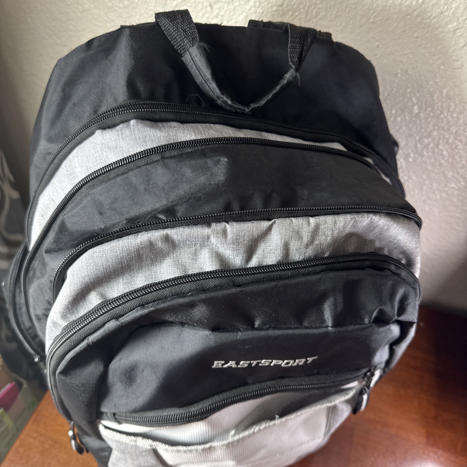 Eastsport Expandable Titan 2.0 Expandable Backpack USB Port Grey Black