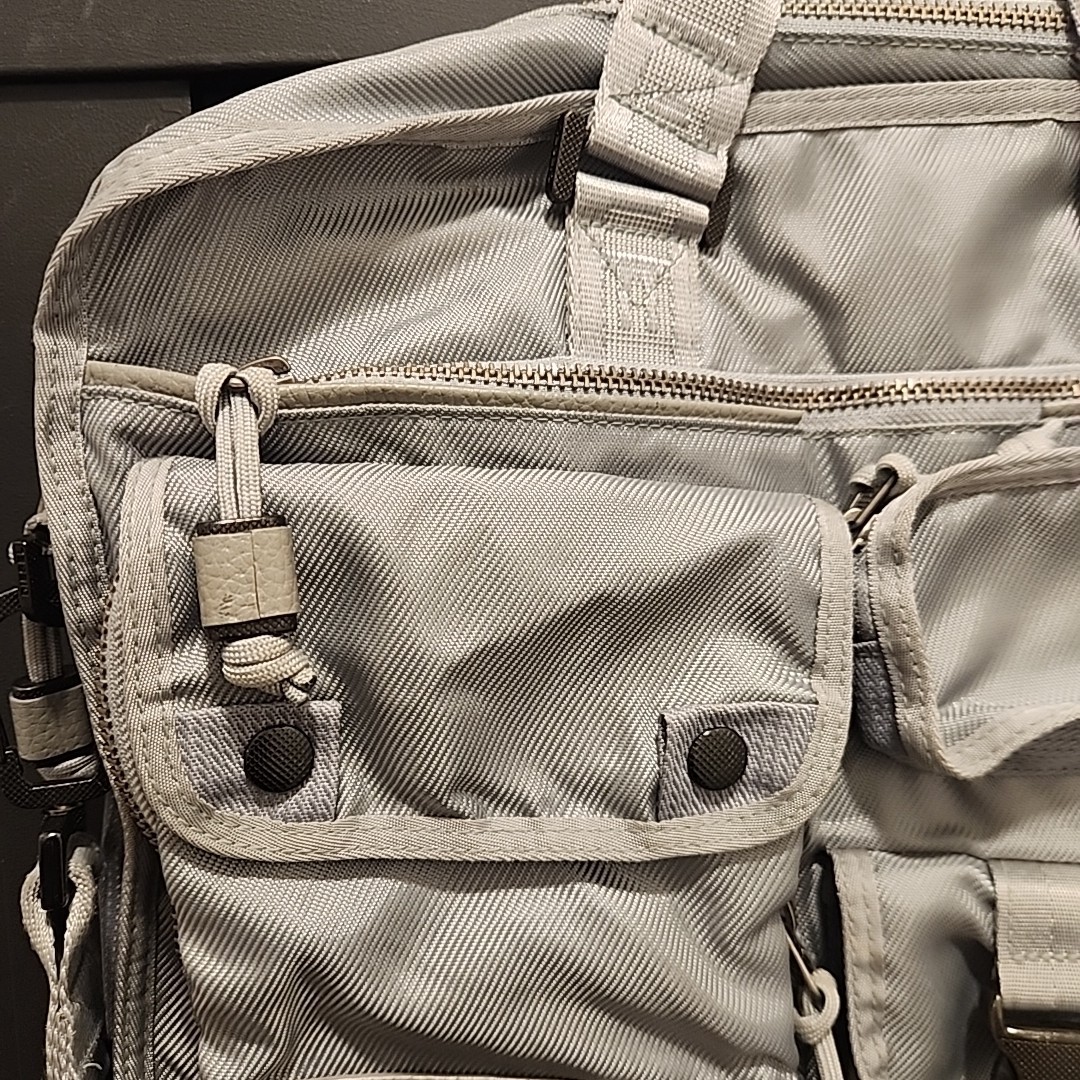 Diesel Business Messenger Laptop Crossbody Cargo Gray Bag Used Y2K