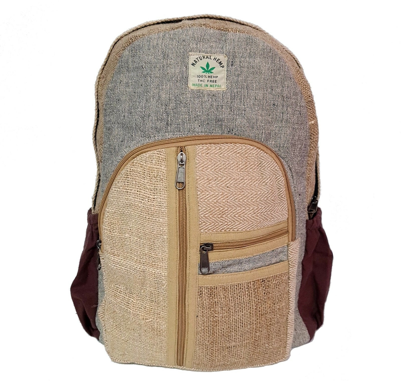Boho Backpack Handmade Travel Ecofriendly Hemp School Bag Gym Festival Hippie